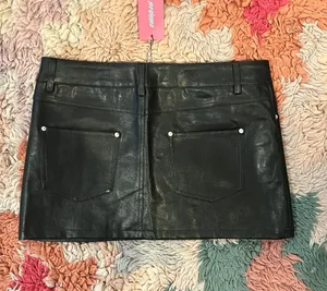 Edikted Black Leather Skirt thumbnail 3