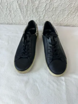 Ecco Soft Street Sneakers Black Leather Women’s Size EU 39/8-8.5 Comfy thumbnail 4