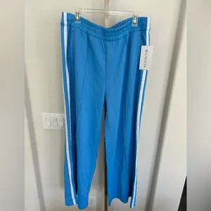 Athleta Tempo Mid Rise Wide Leg Track Pant Blue XL Tall NWT thumbnail 4