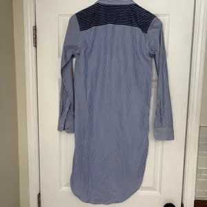 Lauren Ralph Lauren‎ Blue And White Stripe Button Front Dress Size XS thumbnail 2