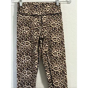 Zyia Active Leggings Size 4 Leopard Print High Rise Brilliant Scrunchy Brown thumbnail 2