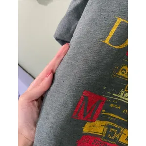 Daydreamer Music Head Shrunken Raglan Sweatshirt Size XS Green Gray thumbnail 8