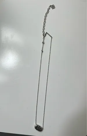 Elisa Silver Pendant Necklace Kendra Scott Platinum Drusy thumbnail 4