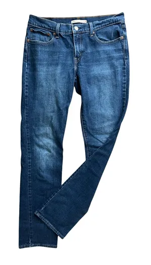 Levi's Dark Indigo 414 Relaxed Straight Jeans thumbnail 1