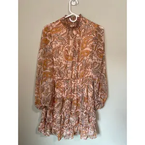 Halogen Floral Paisley High Neck Mini Dress Size Medium thumbnail 2
