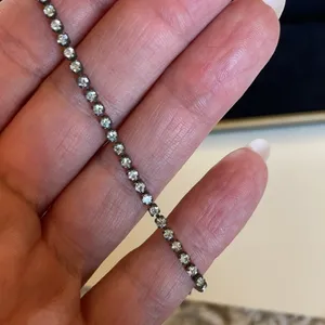 Tacoa Vintage Silver Faux Diamond Tennis Bracelet thumbnail 1