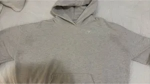 Heather grey gym shark sweatshirt thumbnail 3
