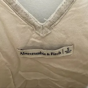 Abercrombie & Fitch Beige Lined Tiered V-Neck Pocket Dress Linen Blend Size S thumbnail 5