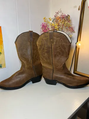 Cody James Western Boots Brown Size 5 thumbnail 6