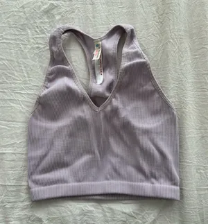 Lavender Free Throw Crop Top FP Movement Ribbed thumbnail 1