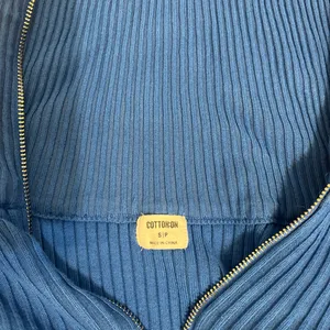 Cotton On Blue cropped quarter zip up sweater thumbnail 3