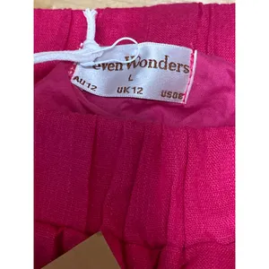 NEW Seven Wonders Chiara Women's Pink Elastic Waist Mini A-Line Skirt Size L thumbnail 4