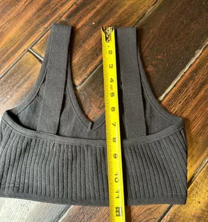 Ribbed top and cotton shorts set Los Angeles Apparel casual lounge basic summer thumbnail 6