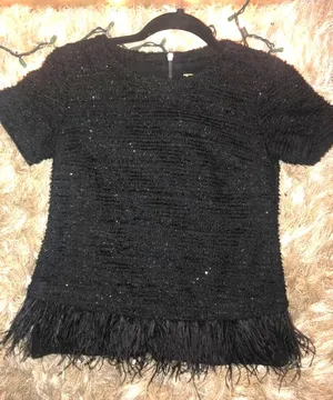 Tweed Blouse W/ Feathers thumbnail 2