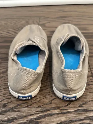Keds Beige Canvas Slip-Ons thumbnail 3