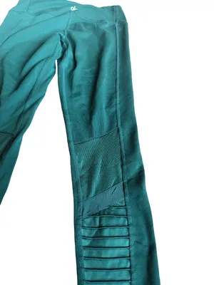 Alo Yoga High-Waisted Moto Leggings Greem Stretch Ankle Length Workout Size XS thumbnail 12