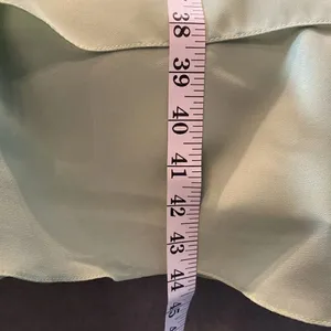 Women’s Green Chiffon & Lace Mid Length Dress with a Zip Up Back Size L NWOT thumbnail 11
