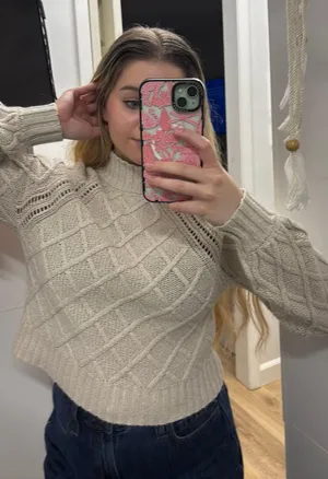 Cropped Turtleneck Sweater thumbnail 2