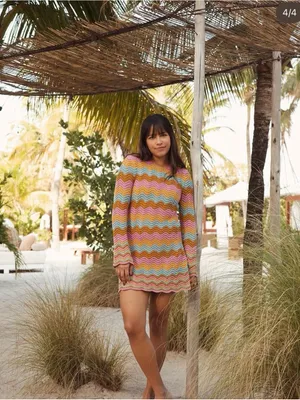 SAYLOR Suzette Mini Dress $275 MSRP XS/S CROCHET Summer Whimsical thumbnail 2