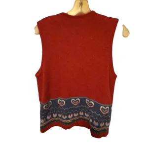 Koret City Blues Embroidered Wool Blend Sweater Vest thumbnail 4