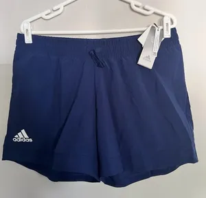 Adidas Aero Ready Women’s navy Blue Athletic Shorts Gym Running Sz L HD5192 NEW. thumbnail 1
