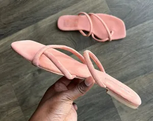 Jeffrey Campbell Orange Leather Sandals Size 7 thumbnail 1