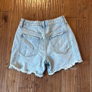 Old Navy high rise curvy og straight button fly distressed shorts 4 thumbnail 10