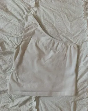 Brandy Melville One Shoulder White Top thumbnail 1