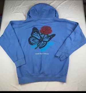 Rose hoodie Blue Size M thumbnail 1