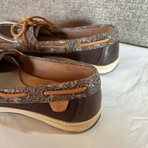 Sperry Top Sider Women’s Barrelfish Animal Print Boat Shoes Size 8 Deck‎ Yacht thumbnail 5