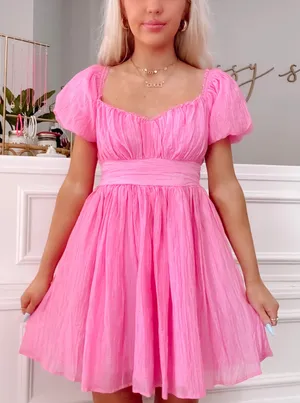 Pink Ruffle Dress thumbnail 1