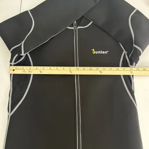 Sunlan Neoprene Jacket Black Gray Trim‎ Full Zip Activewear Women's XL thumbnail 10