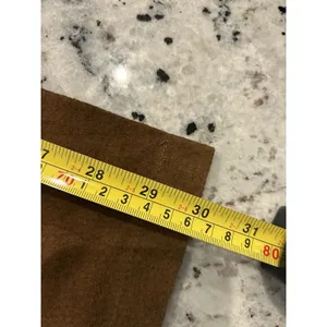 Bagatelle New Vintage 90s Brown Genuine Suede Leather Pants Women’s 16 High Rise Straight thumbnail 10