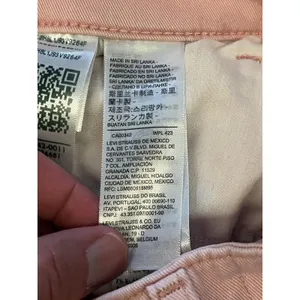 Levis 721 High Rise Skinny Jeans Womens W29 L30 Light Pink Button Fly Denim thumbnail 12