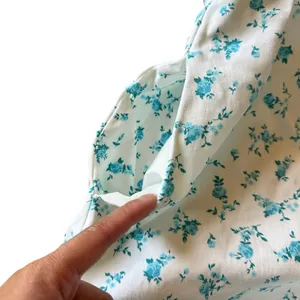 Dress Mini Cutout Floral Print Blue & White XS thumbnail 7
