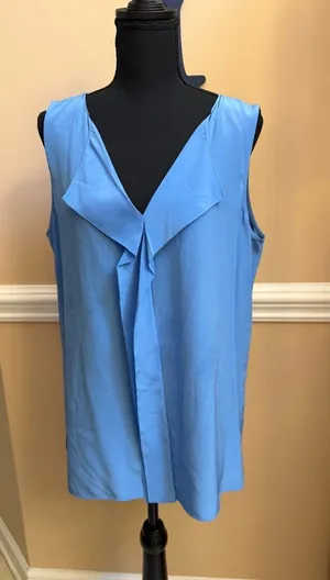 White House Black Market Silk Blouse thumbnail 1