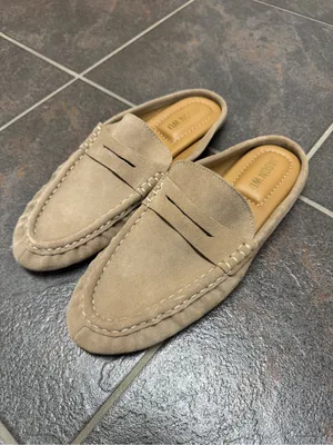 Jason Wu Meeky Suede Leather Backless Slip On Mules Slides Womens Shoes Tan 8 thumbnail 12
