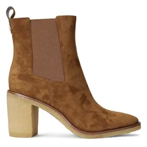 Ralph Lauren Marianna Bootie - Water Repellant Suede‎ Brown Size 7.5 thumbnail 2