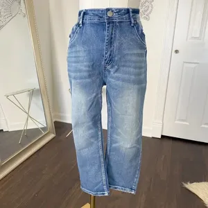 Vintage Washed Denim Jeans Capri Pants Size XL 19" Inseam thumbnail 2