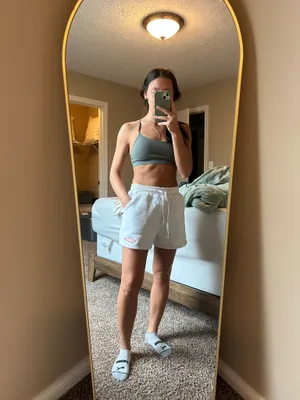 White Fox Boutique Gray Sweat Shorts thumbnail 3