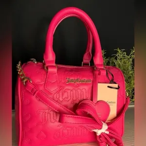 Juicy Couture Fame Satchel Pink Flash Quilted Crossbody NWT thumbnail 2