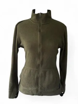 Cuddl Dubs olive green fleece jacket thumbnail 5