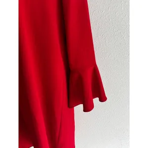 NWOT Alice +‎ Olivia Tameika Trumpet-Sleeve Crepe Mini Dress 8 Red CC707202508 thumbnail 7