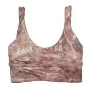 Lululemon align reversible yoga bra metallic shimmery and brown women’s size 8‎ thumbnail 1