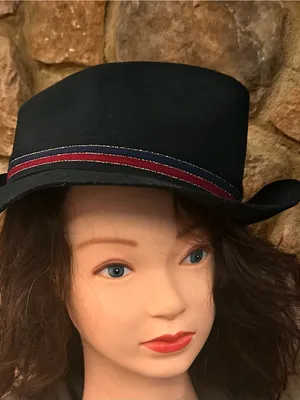 Stacy Adam’s Black Felt Fedora Hat with Decorative Band - Women/Men thumbnail 2