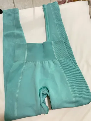 Gymshark Vital Seamless Seafoam Green Leggings thumbnail 1