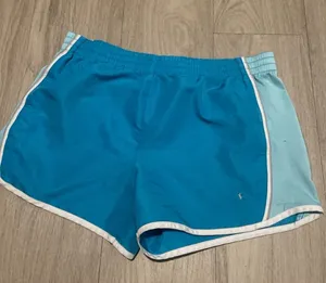 Danskin Now Turquoise and Light Aqua Athletic Shorts thumbnail 1