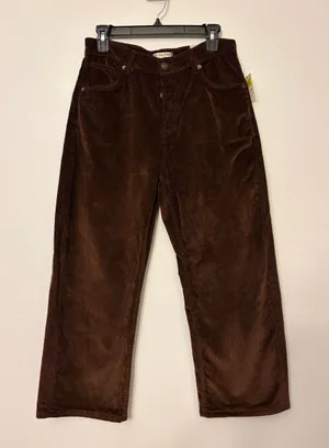Free People We The Free Deep Trance Corduroy Boyfriend Pants 26 NWT thumbnail 1