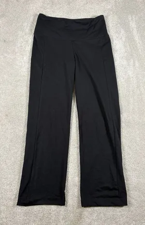 betabrand black pull on wide leg yoga‎ dress pants xs thumbnail 1
