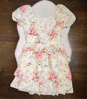 NWT Altar’d State Malia Tiered Floral Dress thumbnail 4